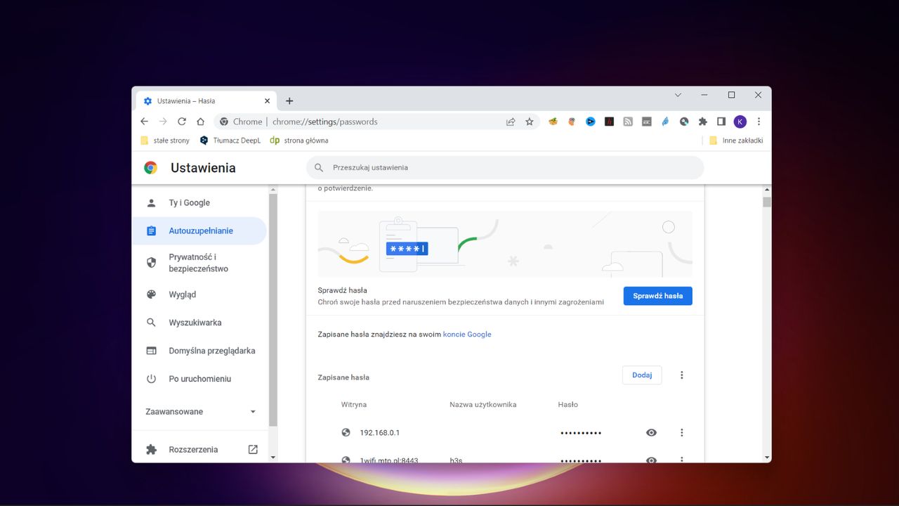 Google Chrome: jak sprawdzić zapisane hasła?