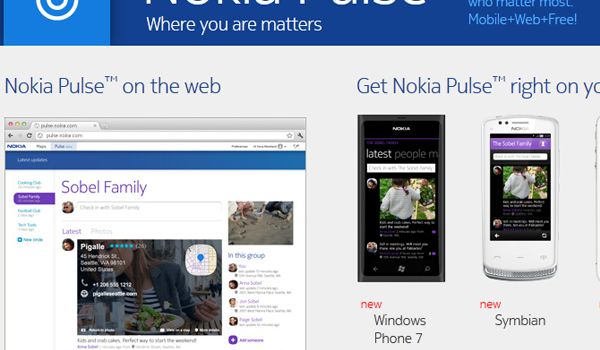 Tajemniczny smartfon Nokii na stronie Nokia Pulse (fot. WPCentral)