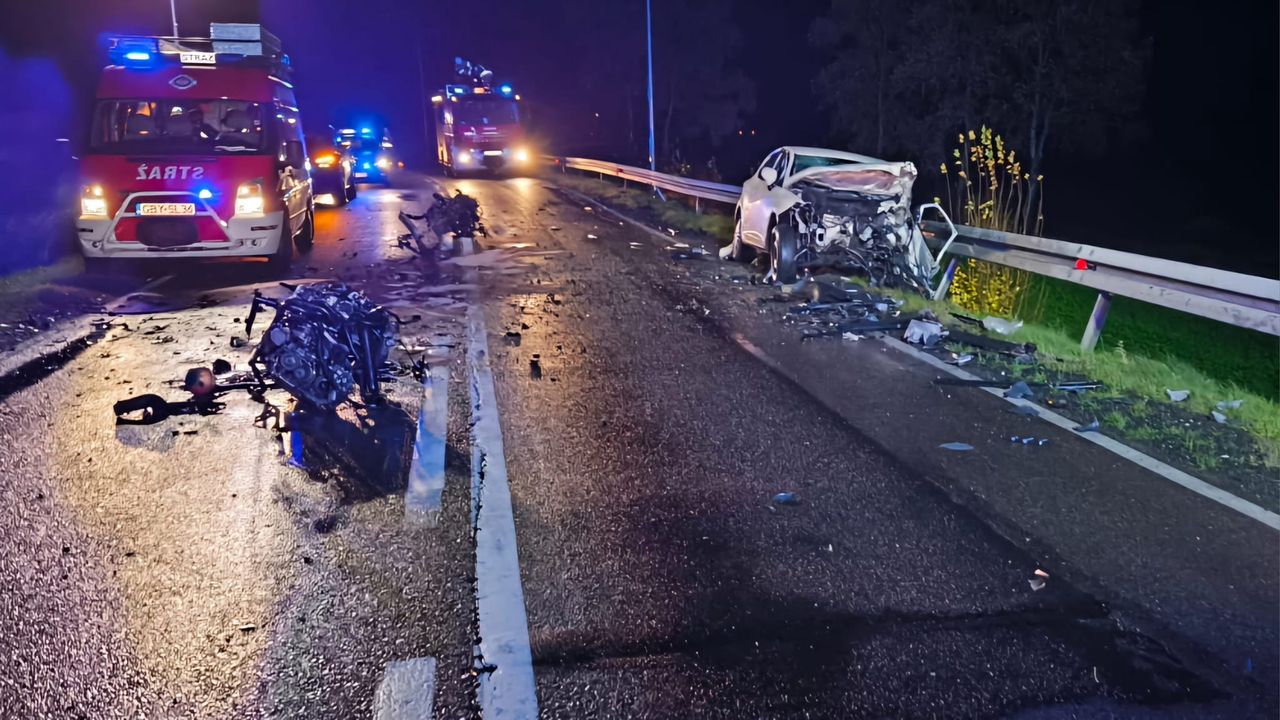 19-latkowi zabrano prawo jazdy. Poważny wypadek na krajowej 20