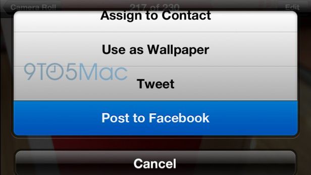 Jak będzie wyglądać integracja Facebooka z iOS-em 6? 1