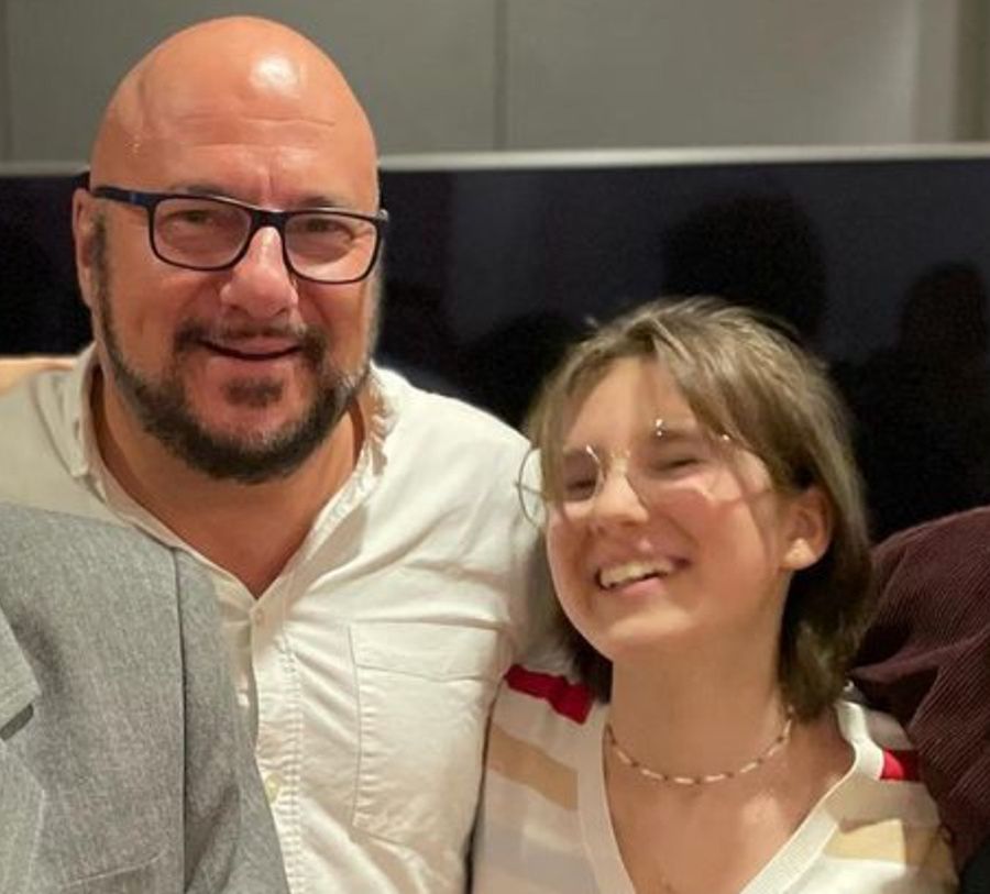 Piotr Gąsowski z córką Julią 