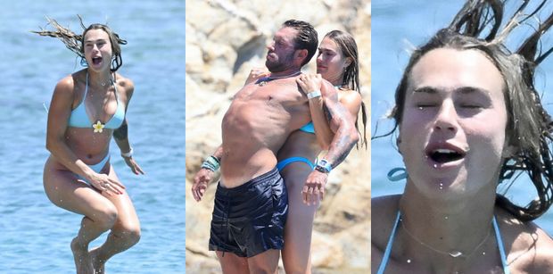 Aryna Sabalenka HARCUJE z narzeczonym na rajskiej plaży w Grecji. Fajnie mają? (ZDJĘCIA)