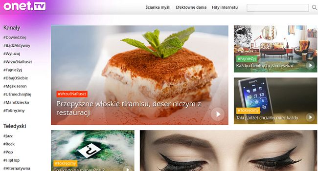 Onet.tv wznowiony z personalizacją i youtuberami