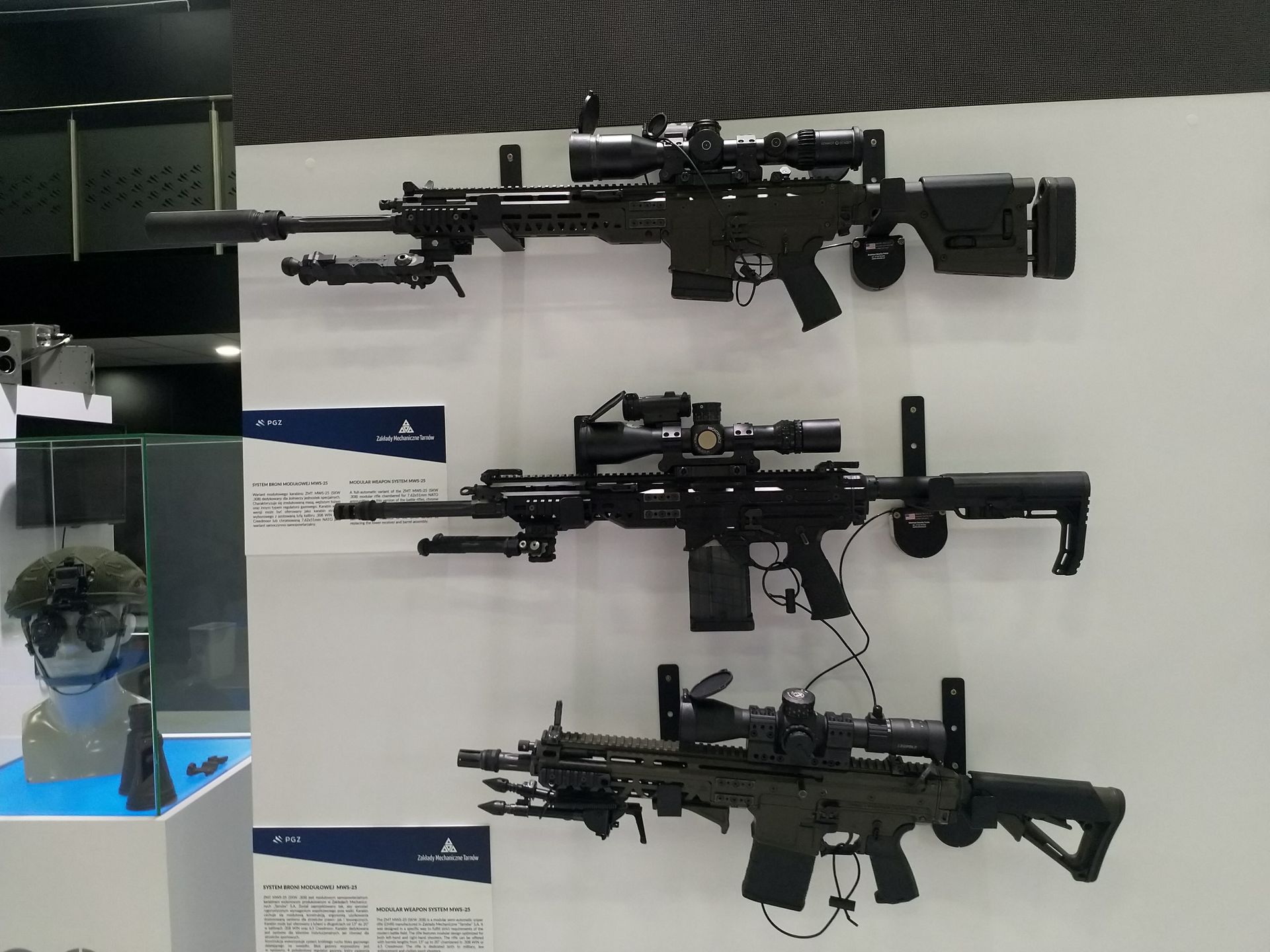 Karabiny z rodziny MWS-25 od Zakładów Mechanicznych Tarnów. 