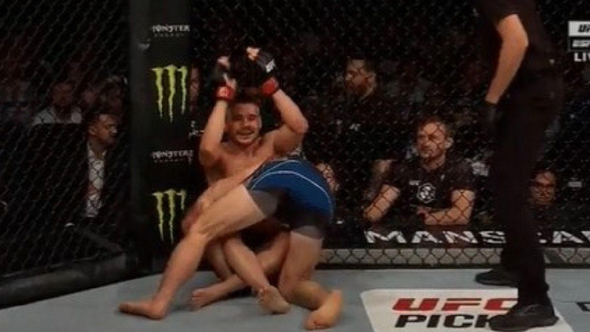 Zachowanie Nathaniela Wooda na gali UFC Fight Night w Londynie