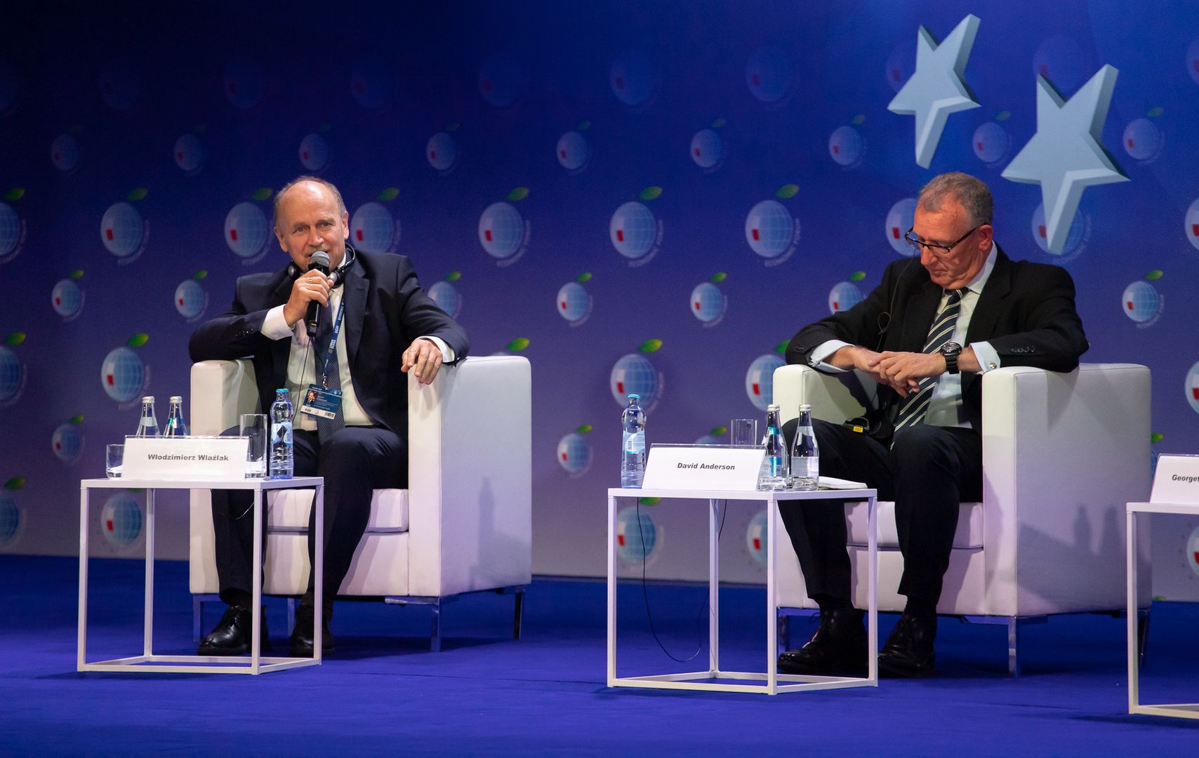 Zygmunt Berdychowski (po lewej), założyciel Fundacji „Instytut Studiów Wschodnich”
