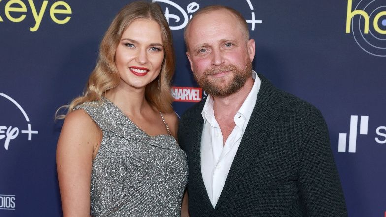 Piotr Adamczyk na premierze Marvela