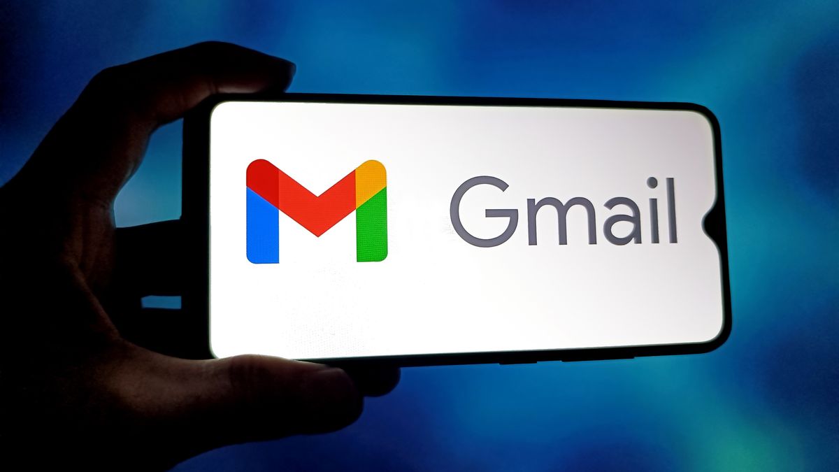 SUQIAN, CHINA - SEPTEMBER 2, 2025 - An illustration photo shows Google Gmail logo in a smartphone in Suqian, Jiangsu Province, China on September 2, 2025. (Photo credit should read CFOTO/Future Publishing via Getty Images)