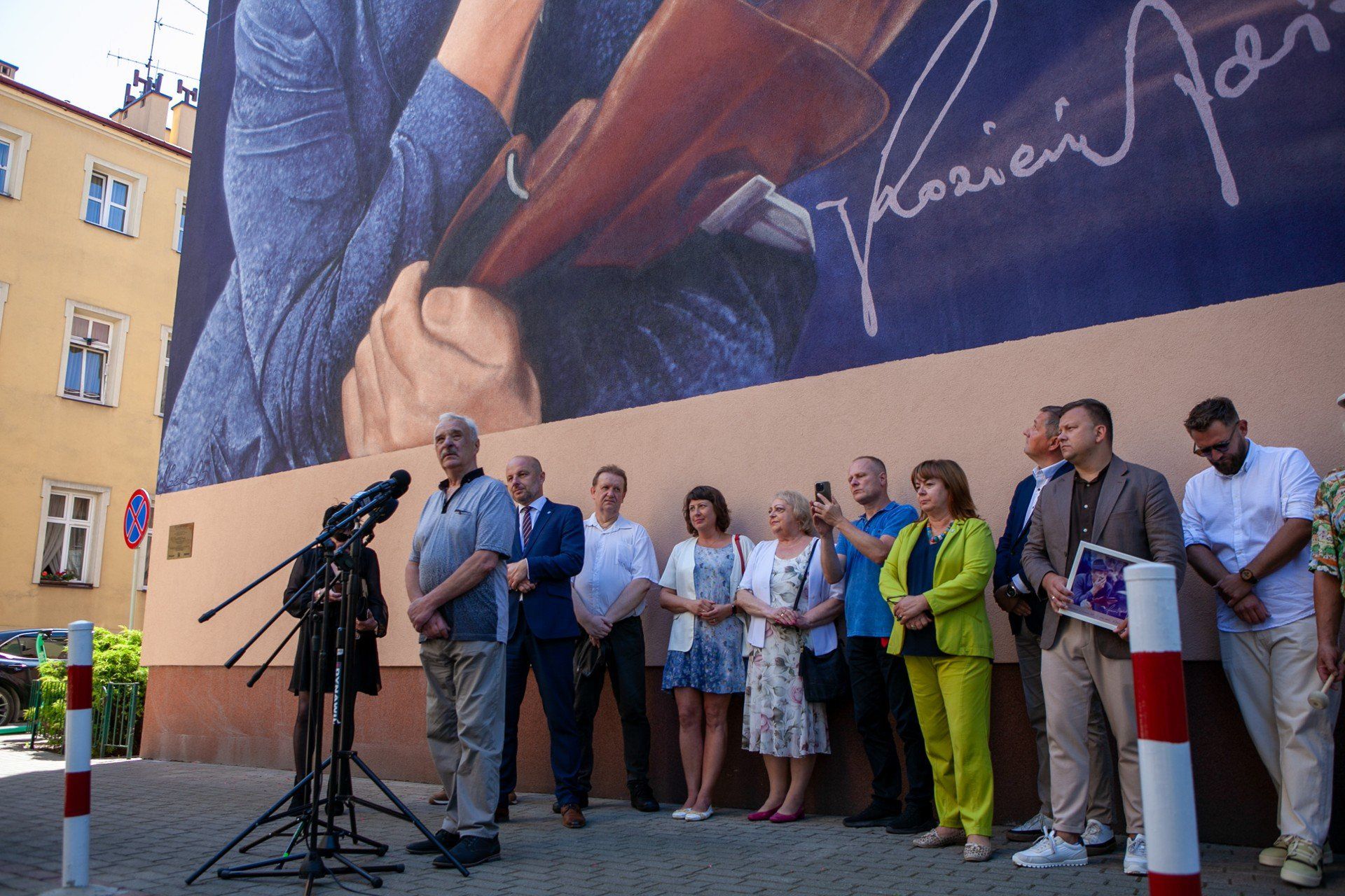 Odsłonięcie muralu poświęconego Zdzisławowi Kozieniowi - wybitnemu aktorowi związanemu z Rzeszowem