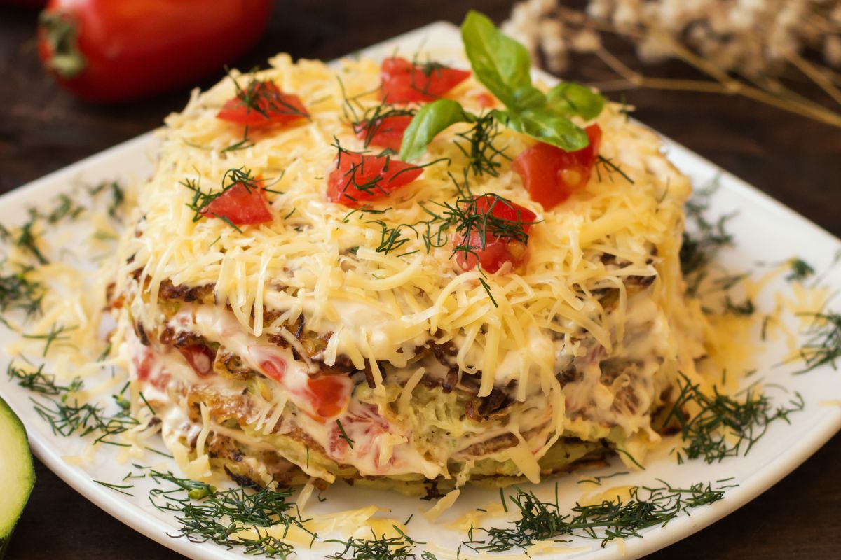 Tort z cukinią i serem