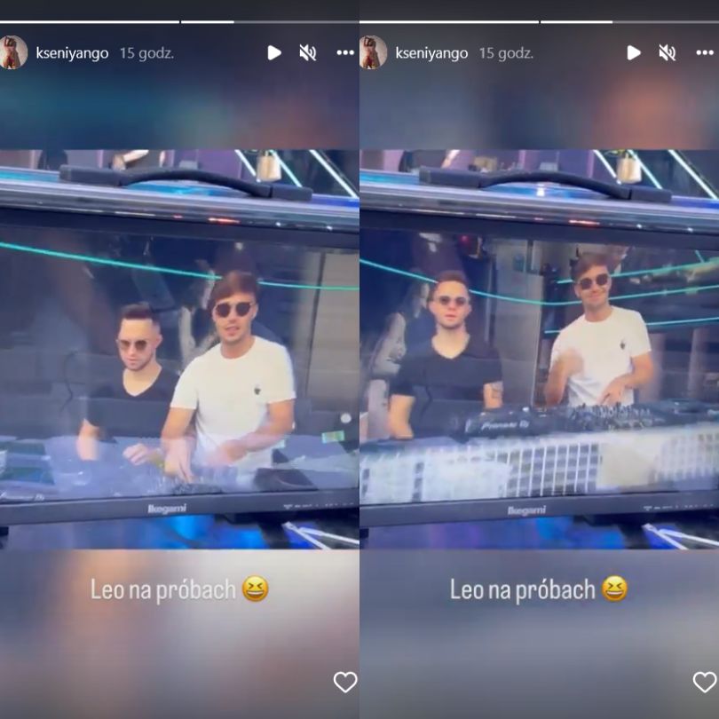 Justyna Steczkowska i Leon Myszkowski podczas prób przed koncertem w Opolu