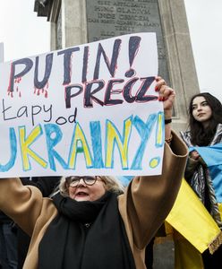 Demonstracja solidarności z Ukrainą. "Krew ratuje więcej żyć niż karabiny"