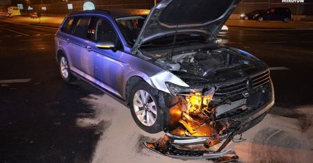 Mikołów. Chciał sobie skrócić drogę, spowodował wypadek