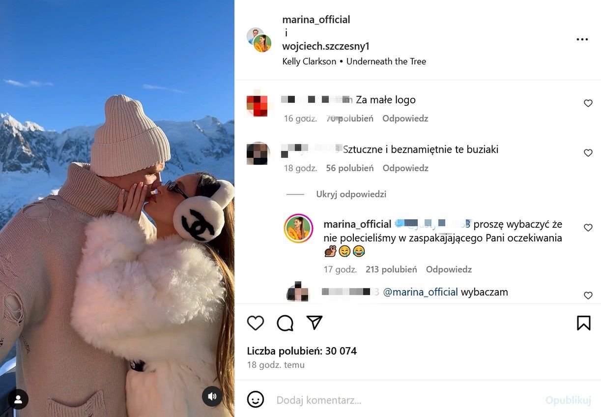 Marina Łuczenko odpowiada na komentarze internautów