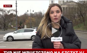 TVP niewpuszczona na szczyt z Nawrockim. Relację przeprowadzili z parkingu