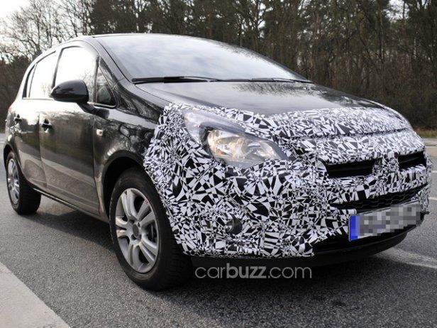 Opel Corsa po faceliftingu przyłapany