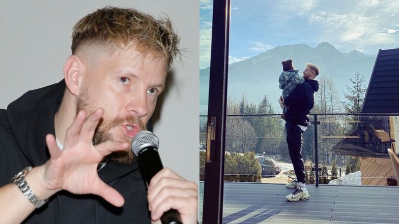 Sebastian Fabijański pokazał nam zdjęcie z dnia urodzin syna
