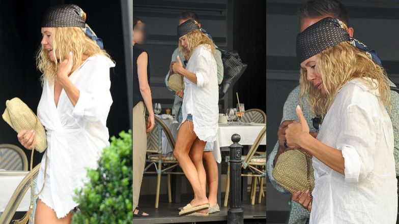 Katarzyna Wołejnio i Łukasz Jemioł na obiedzie