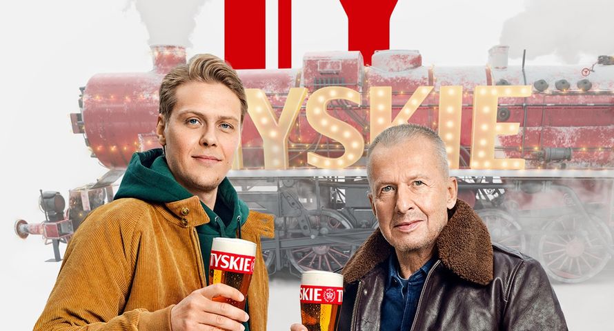 "Kolej przejść na Ty". Zimowy pociąg marki Tyskiego wróci na tory