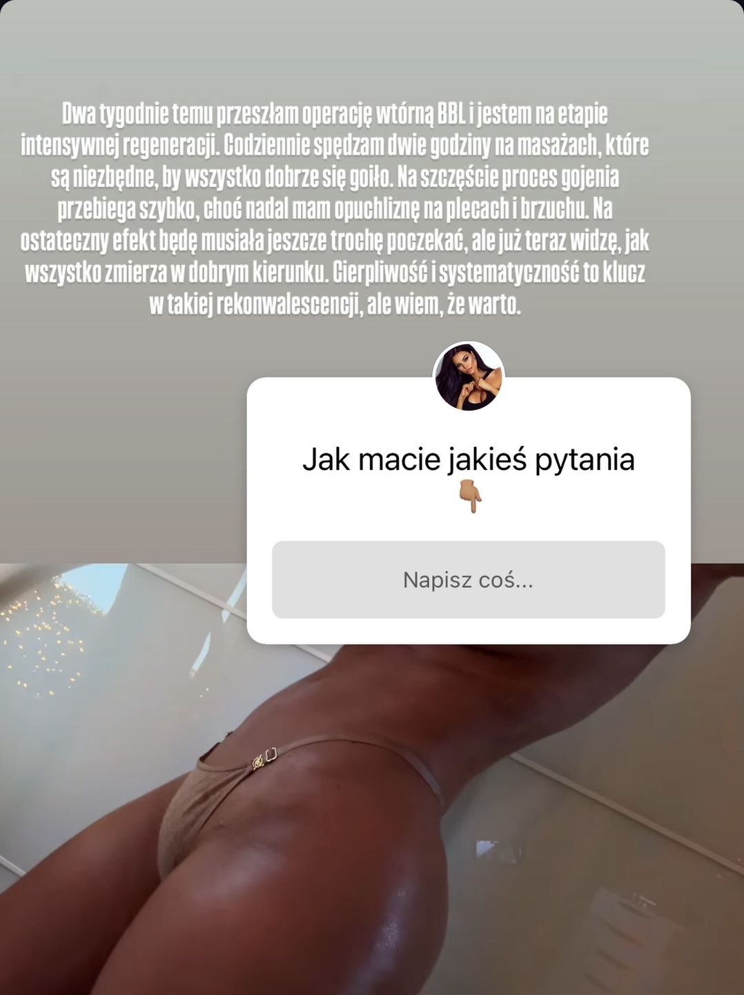 Justyna Gradek ujawnia kulisy operacji