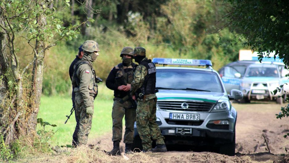 Straż graniczna na granicy polsko-białoruskiej (zdjęcie ilustracyjne) 