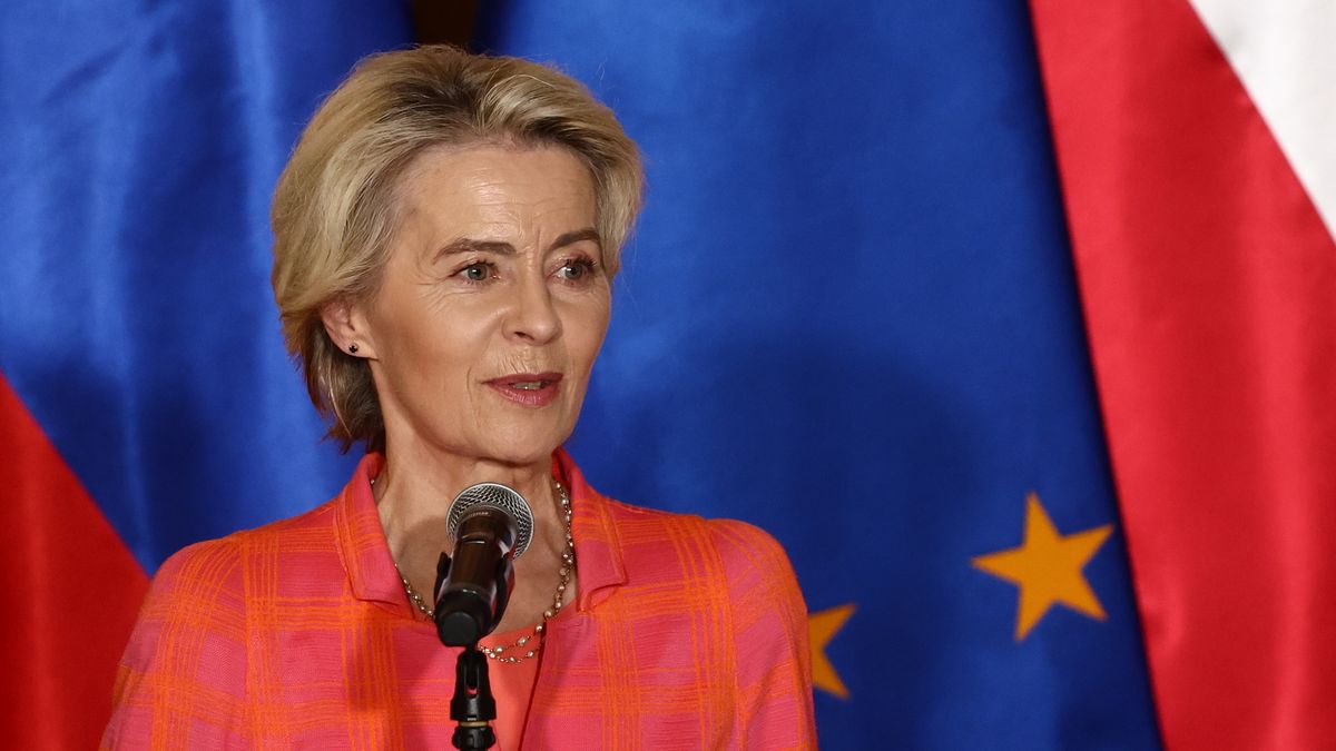 President of European Commission Urusla von der Leyen during press conference in Wroclaw, Poland on September 19, 2024. (Photo by Jakub Porzycki/NurPhoto via Getty Images)