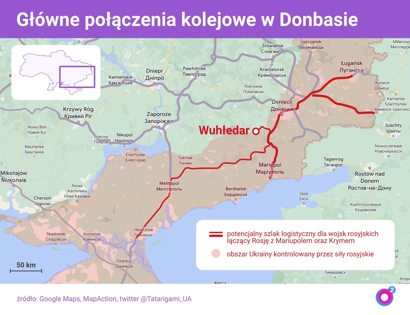 Najważniejsze szlaki kolejowe w regionie południowej Ukrainy