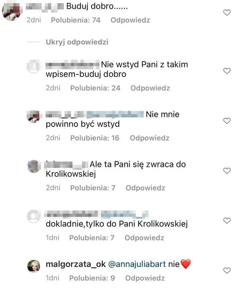Małgorzata Ostrowska-Królikowska odpowiada na krytykę internautów