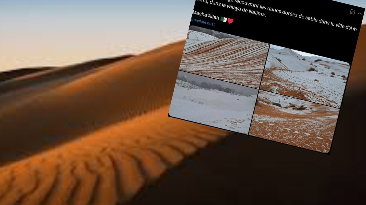 Pokazali śnieg na Saharze