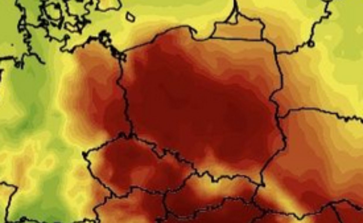 Wyraźne ocieplenie na mapach