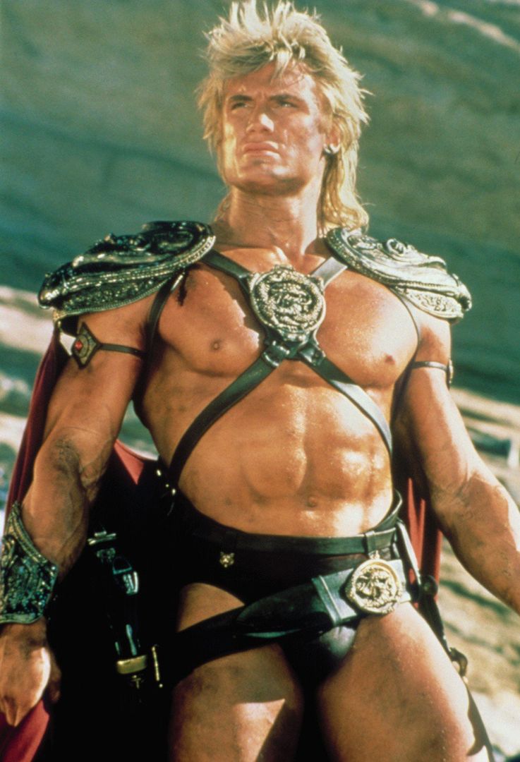 Dolph Lundgren w filmie &#34;Władcy wszechświata&#34; (Masters of the Universe). Rok 1987