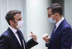 Macron nazwał Morawieckiego "prawicowym antysemitą". Burza w sieci