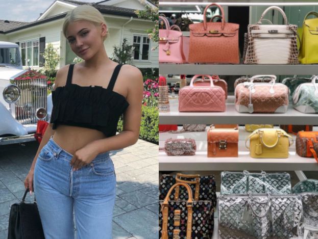 Kylie Jenner pokazała swoją kolekcję torebek wartą MILIONY ZŁOTYCH (FOTO)