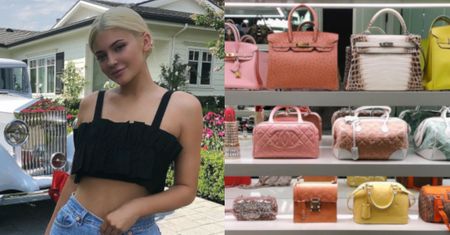 Kylie Jenner pokazała swoją kolekcję torebek wartą MILIONY ZŁOTYCH (FOTO)