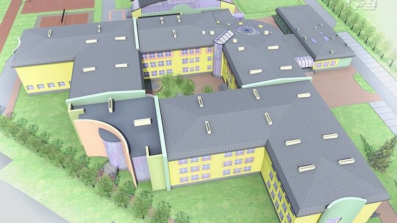 Rozbudowa Szkoły Podstawowej nr 52 na Felinie - wizualizacja