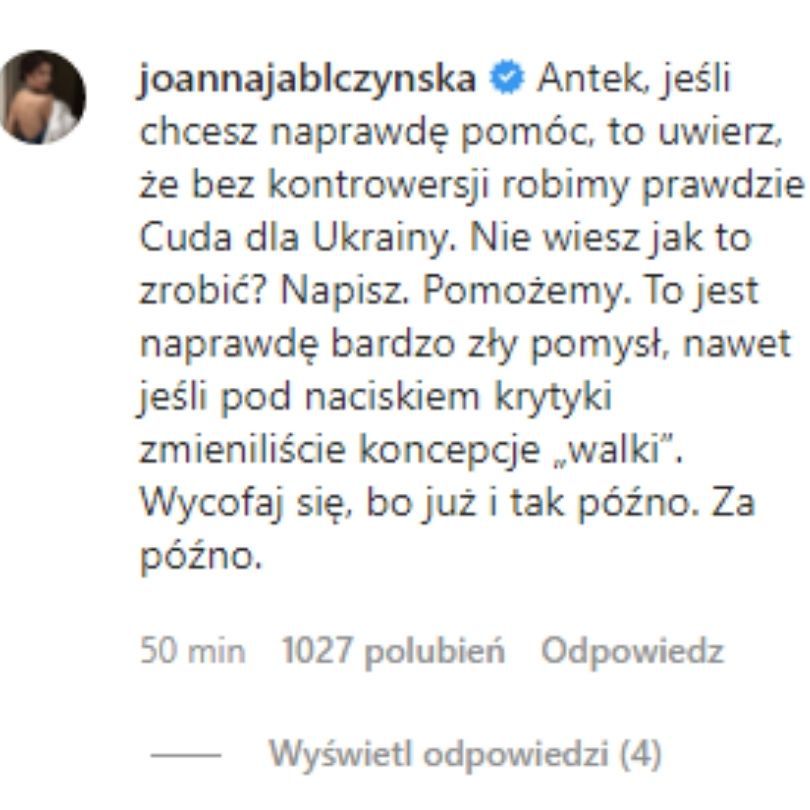 Celebryci krytykują oświadczenie Antka Królikowskiego
