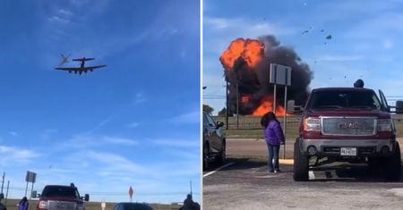 Zderzenie "latającej fortecy" z myśliwcem. Tragedia w Dallas