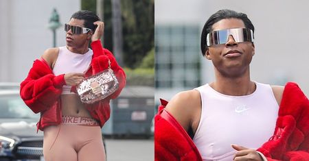 Odchudzony EJ Johnson mknie w obcisłych legginsach do warzywniaka, eksponując "odkryty" brzuch (ZDJĘCIA)