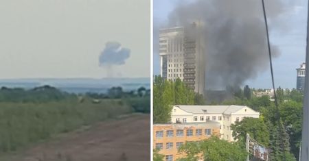 Zatrzęsło się w okupowanych miastach. Eksplozje w Ługańsku i Doniecku