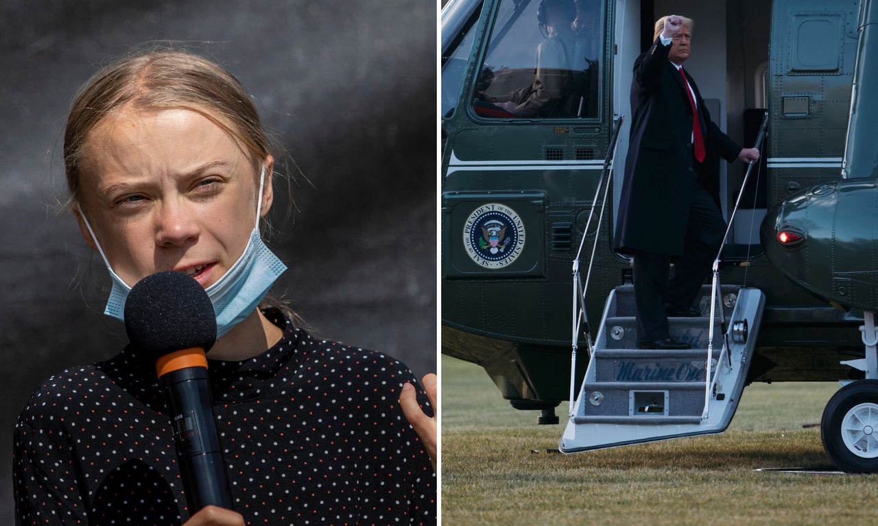 Greta Thunberg odgryzła się Donaldowi Trumpowi