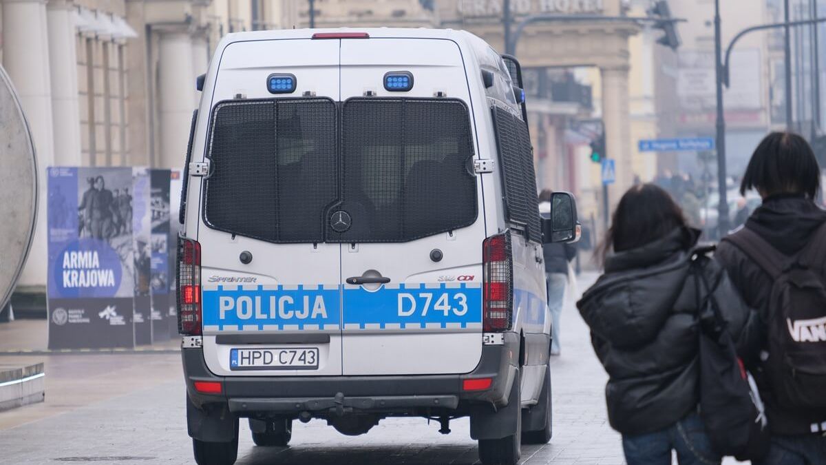 Policjanci patrolujący centrum Lublina