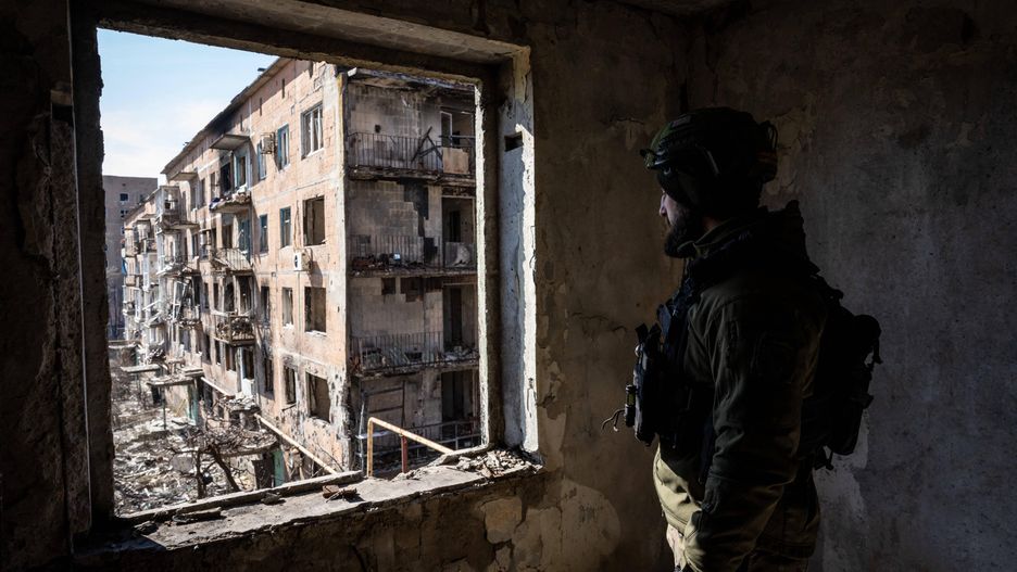 Traces of Russia-Ukraine war: Destruction in Ukraine's Vuhledar
DONETSK OBLAST, UKRAINE - MARCH 12: Ukrainian soldiers of 79th brigade are seen in the frontline city of Vuhledar as Russia-Ukraine war continues in Donetsk Oblast, Ukraine on March 12, 2024. Wolfgang Schwan / Anadolu 
Dostawca: PAP/Abaca
AA/ABACA
agresja Rosji, atak Rosji na Ukrain�, inwazja, inwazja rosyjska, konflikt zbrojny, rosyjska, rosyjski, sytuacja na Ukrainie, sytuacja w Ukrainie, Ukrai�cy, Wojna na Ukrainie, wojna w Ukrainie, wok� Ukrainy