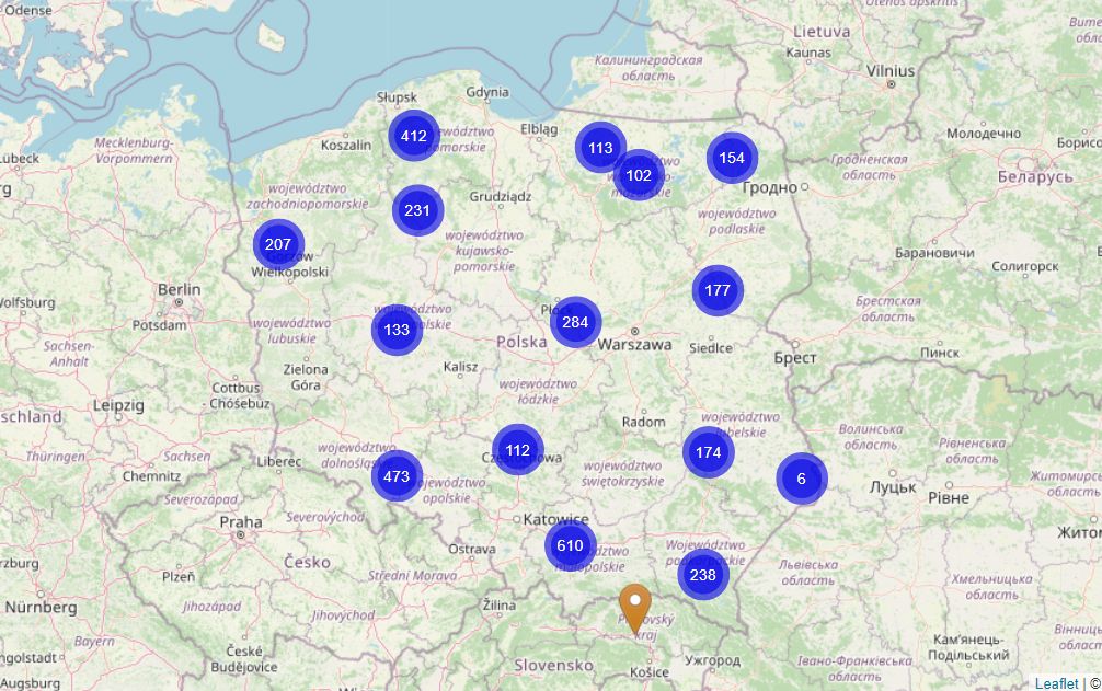 Mapa Barszczu Sosnowskiego