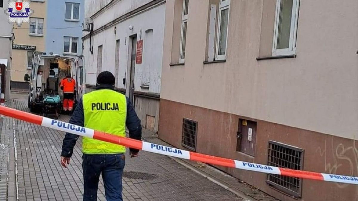 Atak nożownika w kancelarii komorniczej w Łukowie