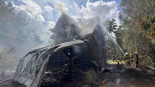 Stare Kramsko: W pożarze doszczętnie spłoną domek letniskowy