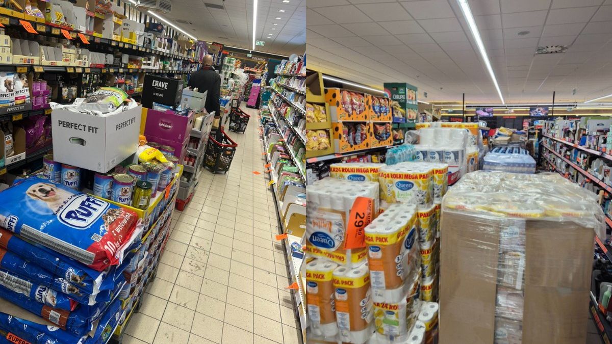 Tak wyglądają alejki w niektórych Biedronkach.