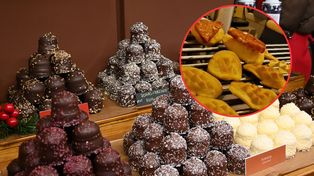 Na tym europejskim jarmarku królują słodkości, ale po polską przekąskę i tak ustawiają się kolejki