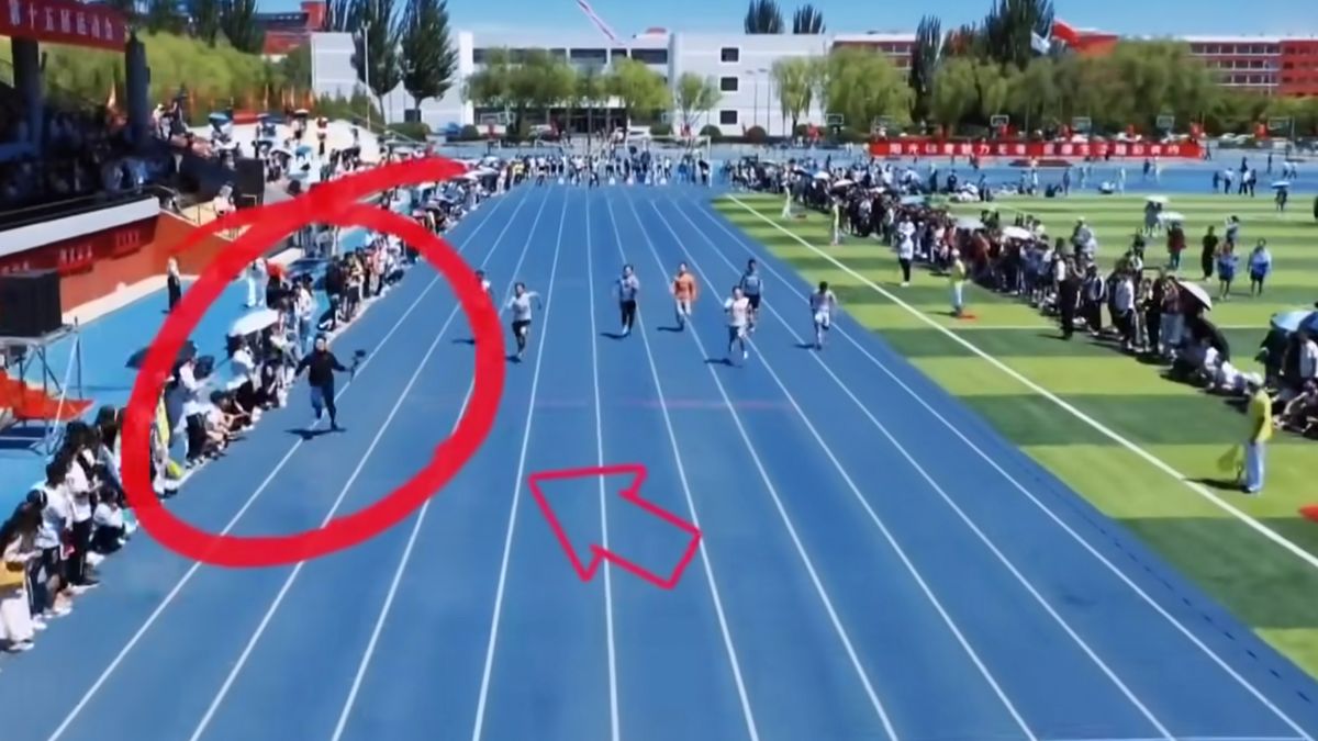 Operator był szybszy niż zawodowi biegacze. Przebił wszystkich w wyścigu na 100 metrów 1