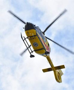 Mysłowice. Wypadek na autostradzie A4. Interweniował śmigłowiec LPR