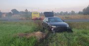 Dziersławice: Pijany i bez prawa jazdy. Kierowca audi wjechał do rowu